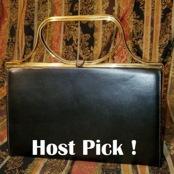 Vintage Handbags - Block 1950's leather handbag - VINTAGE